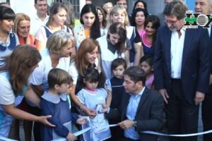 Kicillof inauguró el ciclo lectivo 2023 en un jardín de infantes en Abasto