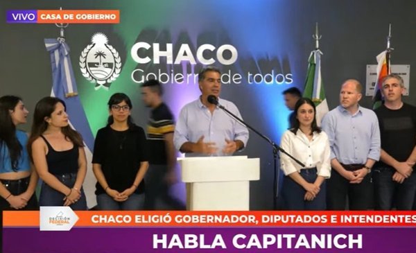 Capitanich reconoció la victoria de Zdero: “Me comuniqué con el gobernador electo de Chaco”