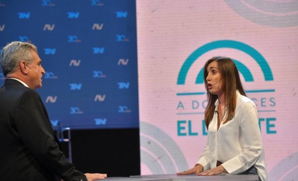 Debate de candidatos a vicepresidente.- Durísimos cruces entre Agustín Rossi y Victoria Villarruel